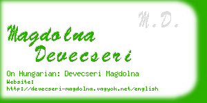 magdolna devecseri business card